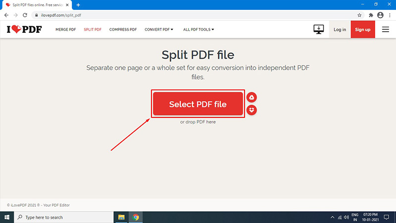 save one pdf page