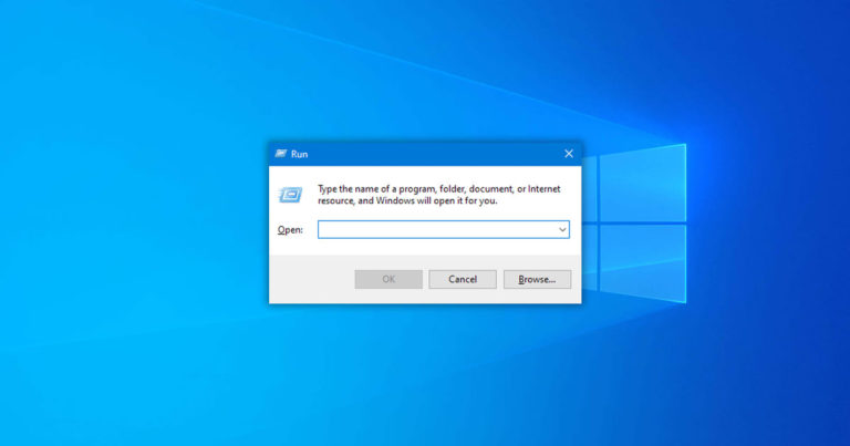 How To Open Run Dialog Box In Windows 10