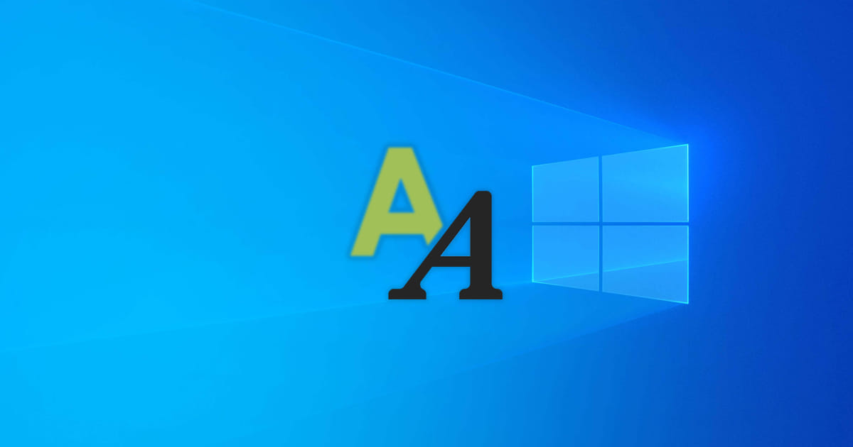 How to Enable or Disable Font Smoothing in Windows