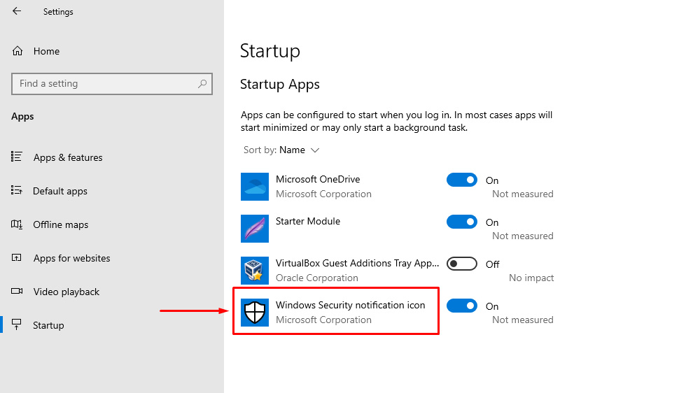 How to Hide or Show Windows Security  Notification Icon using Startup Settings