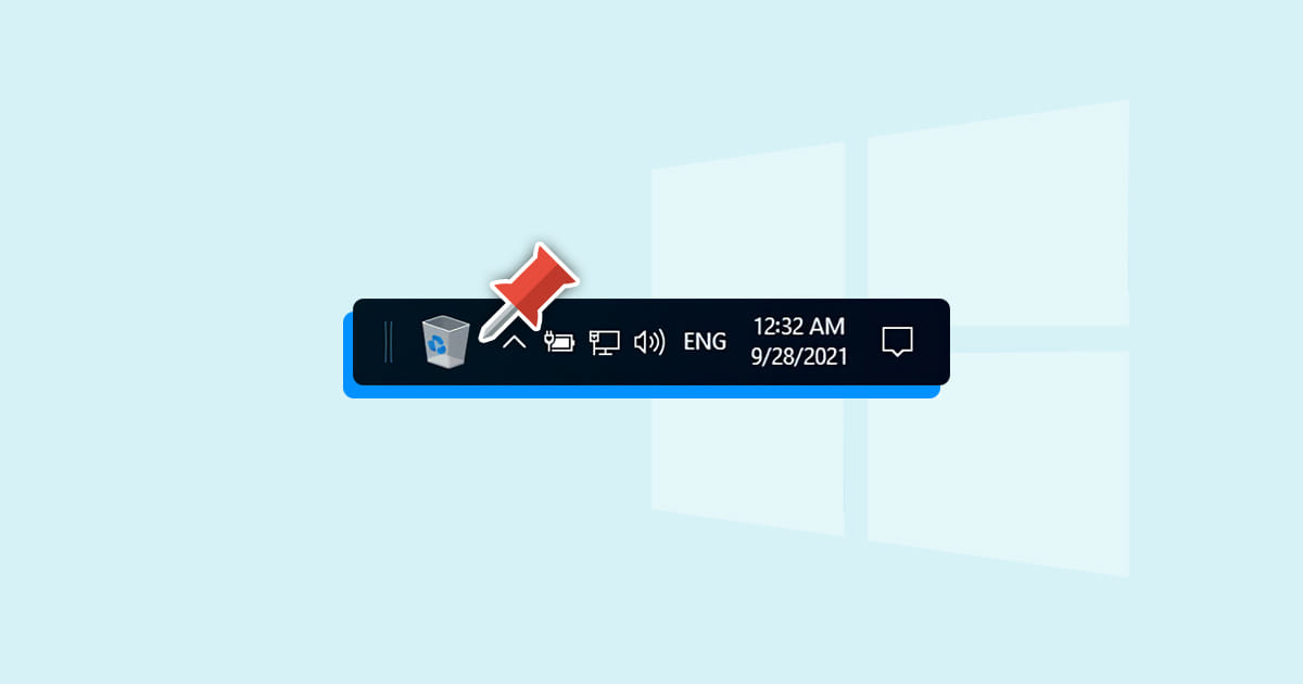 How to Pin Recycle Bin to Taskbar in Windows 10