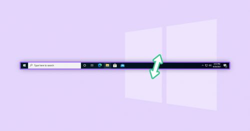 How to Change Height or Width of Taskbar in Windows 10