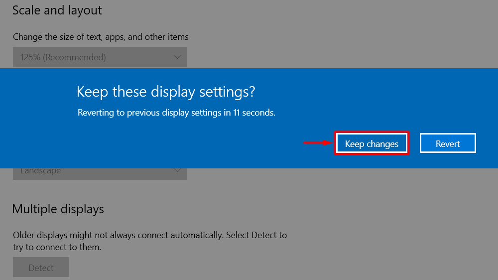 Steps to Change Resolution in Display settings
